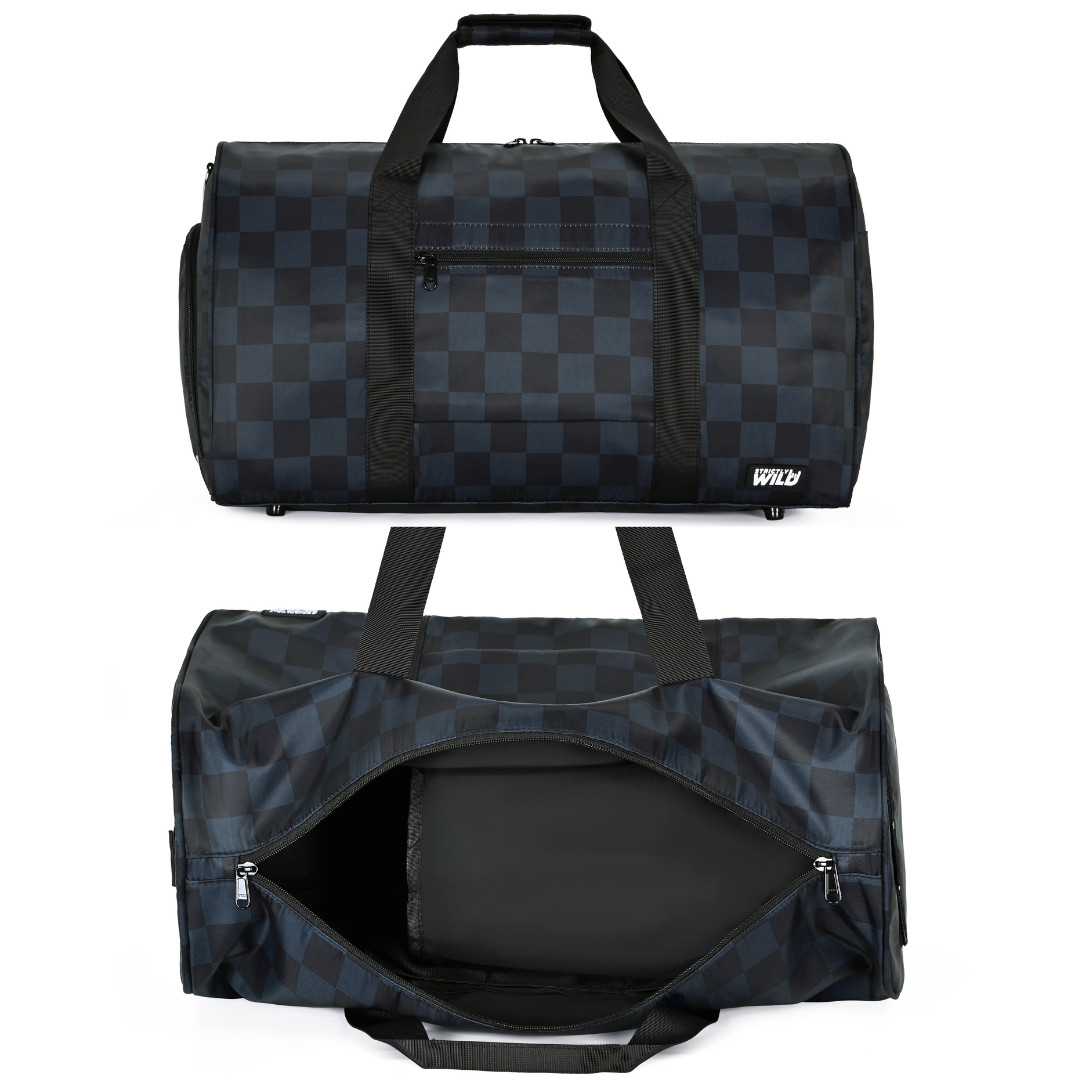 Stealth Checker Duffel Bag / PREORDER shipping Aug 3 - 14