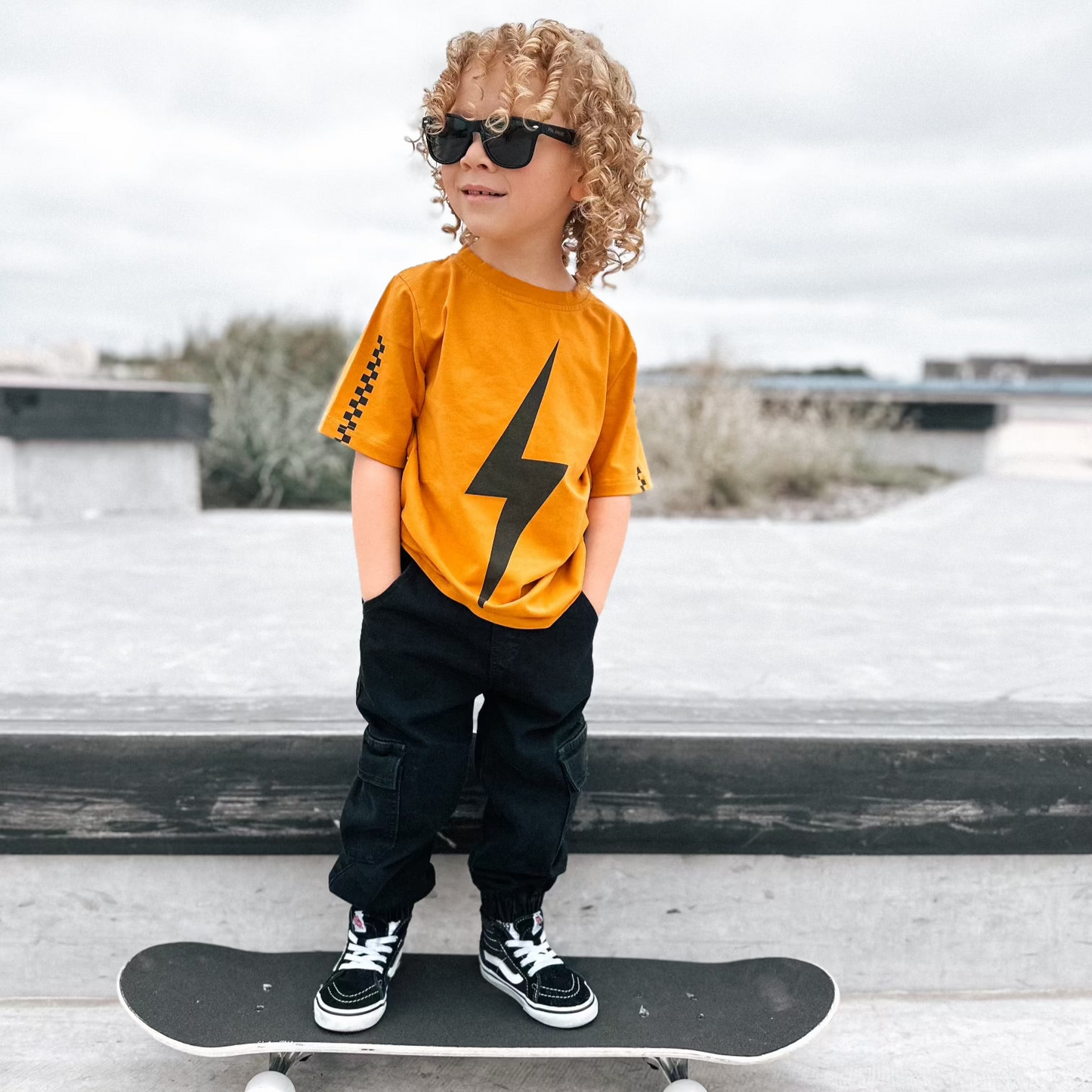 Kids Limited Edition Spark Racer Tee - Pumpkin