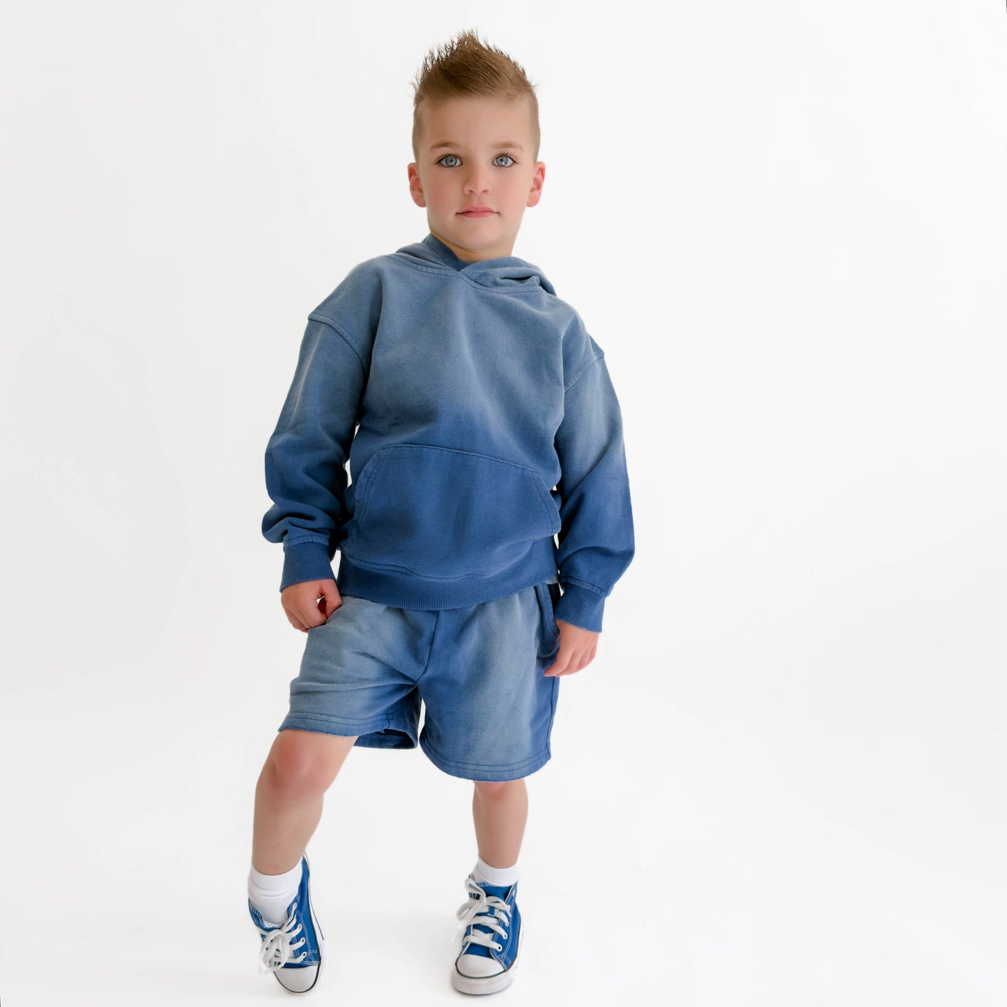 Toddler Sun-Faded Hoodie in COBALT