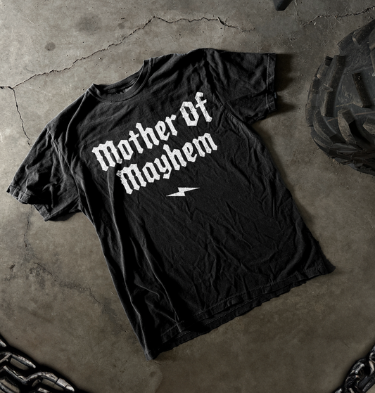 Mother Of Mayhem Edgy Trendy Grunge Mom Graphic Tee