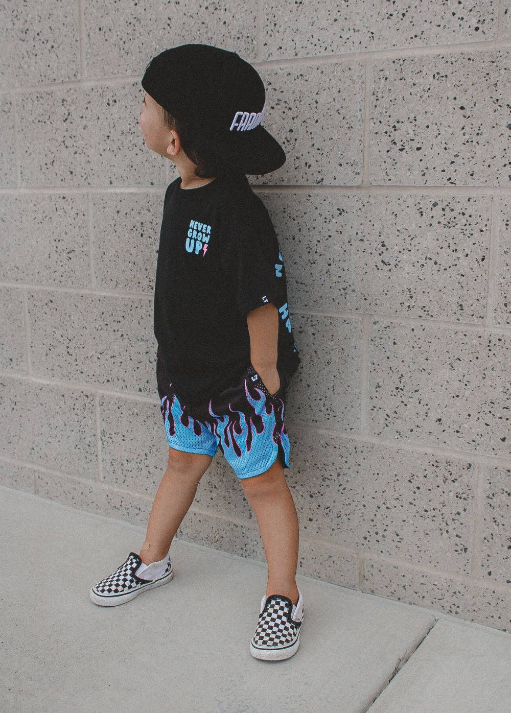 Heater Flame Shorts Blue