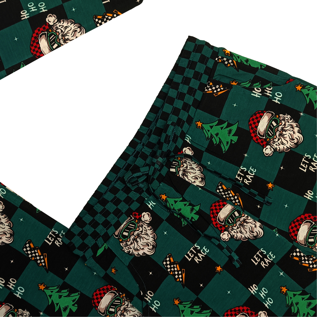Let's Race Santa Toddler & Youth Pajamas