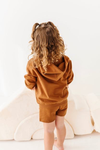 Cinnamon Zip-Up Hoodie