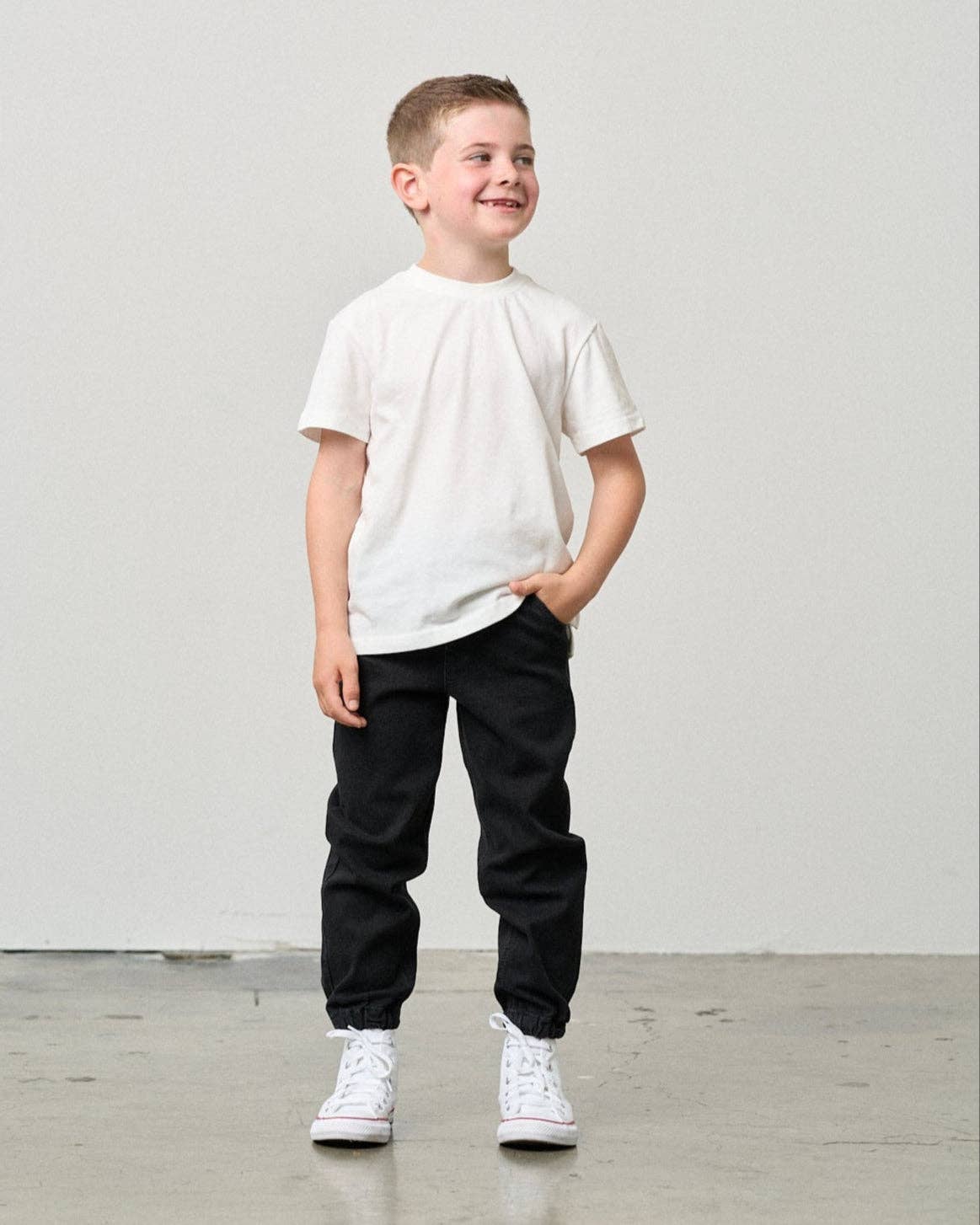 Denim Jogger - Black