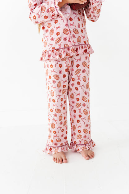Friday Night Florals Ruffle Button Up Set (EST SHIP TIME 1-2 WEEKS)