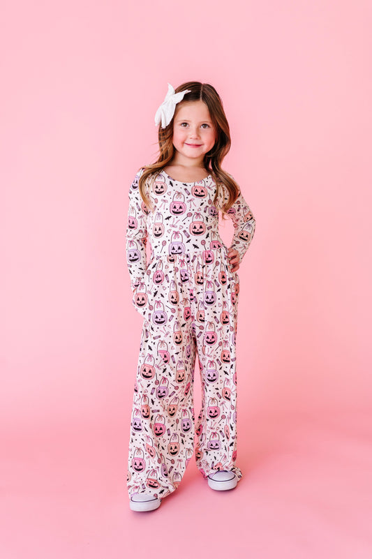 Ghoul Gang Wide Leg Romper (EST SHIP TIME 1-2 WEEK)