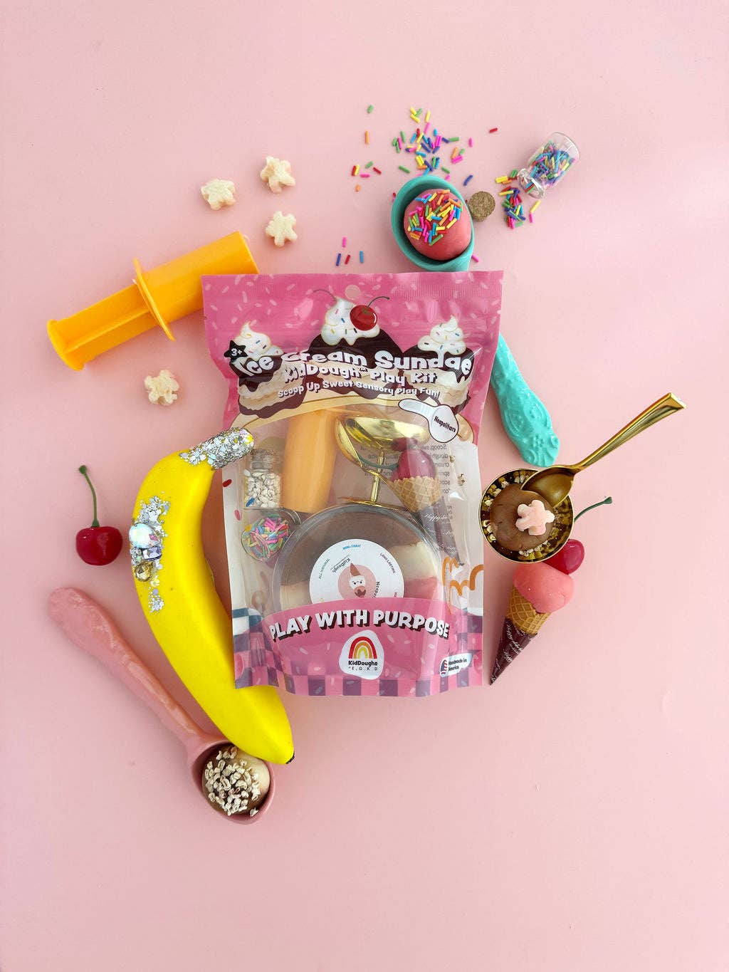 Ice Cream Sundae KidDough Play Kit