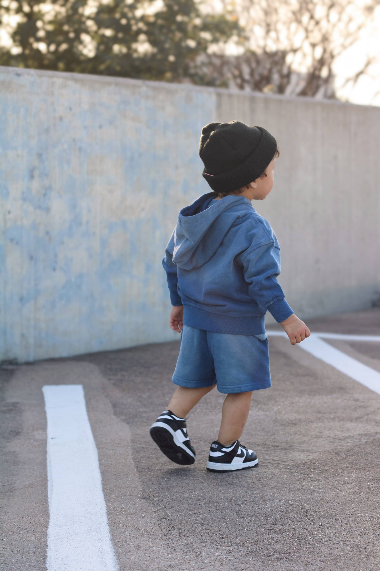 Toddler Sun-Faded Hoodie in COBALT