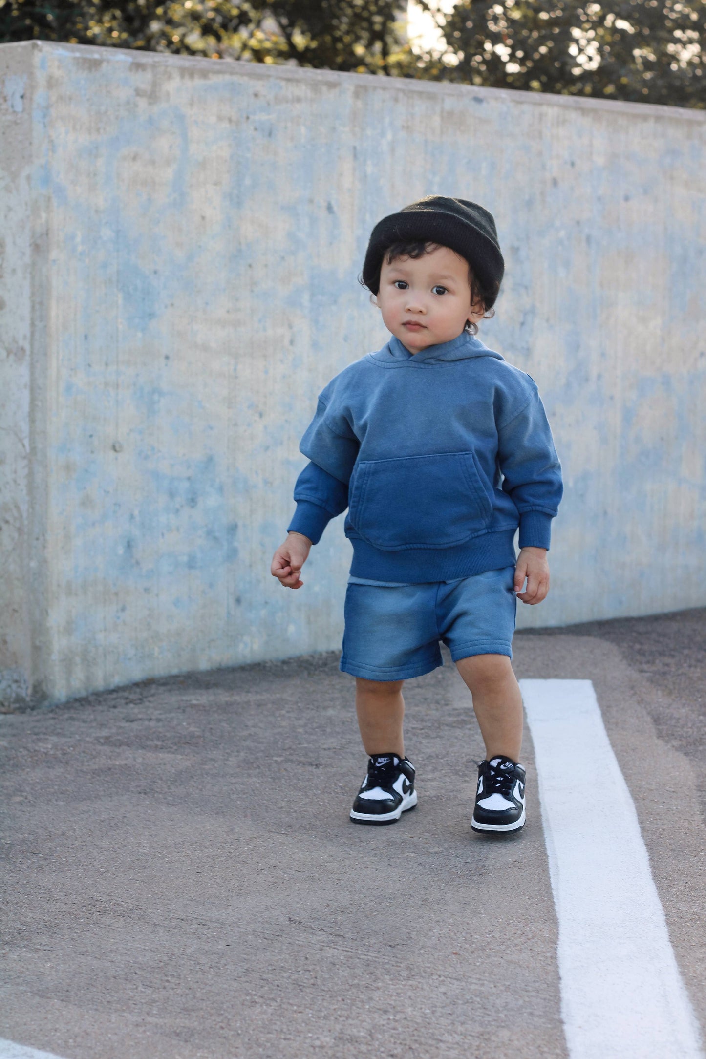 Toddler Sun-Faded Hoodie in COBALT