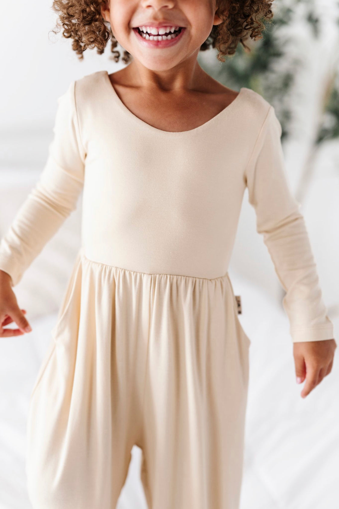 Oat Neutrals Wide Leg Romper