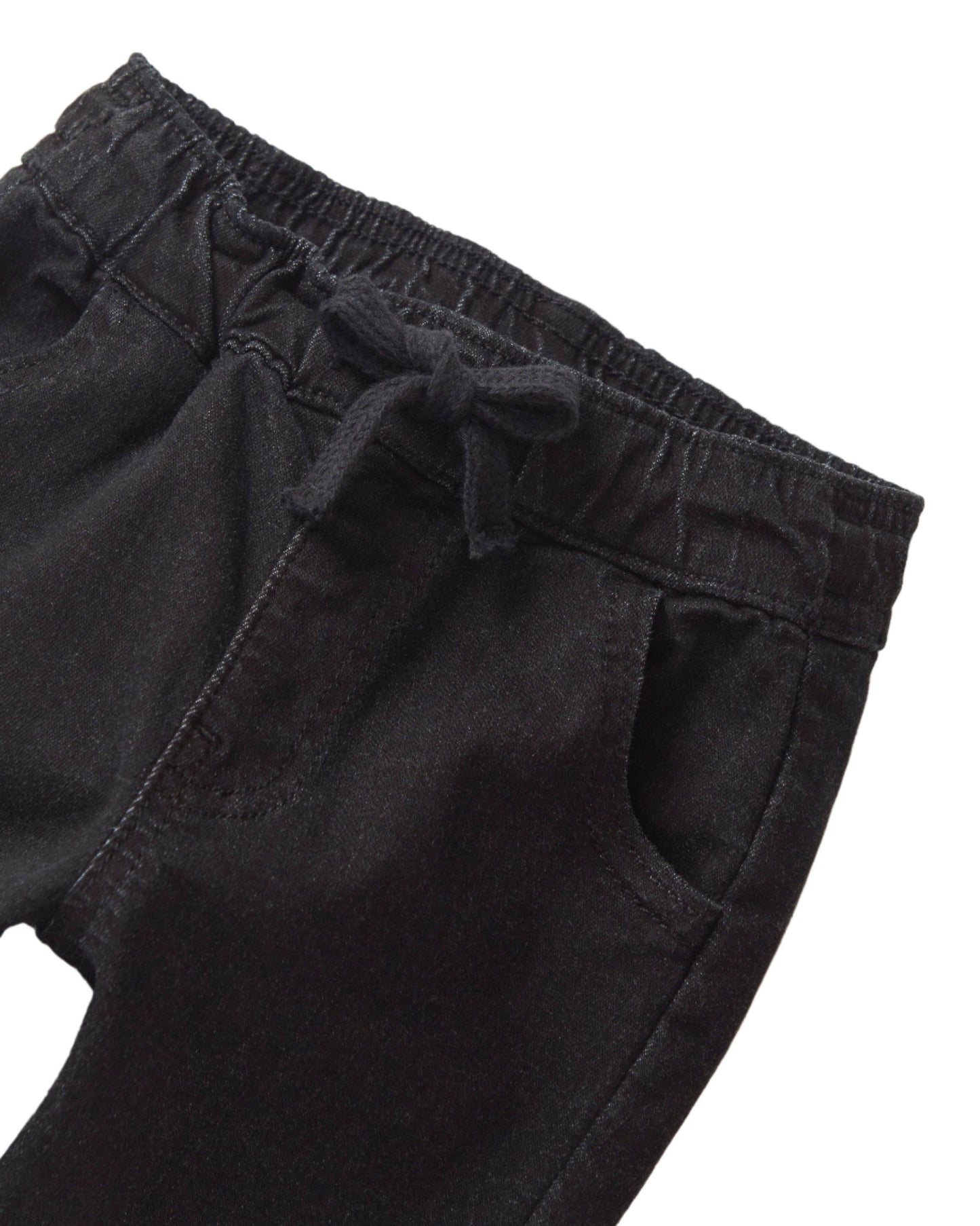 Denim Jogger - Black