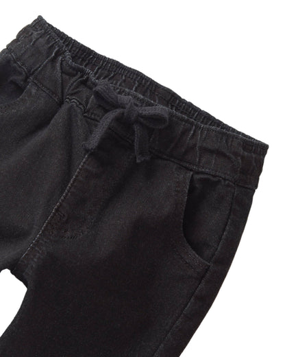Denim Jogger - Black