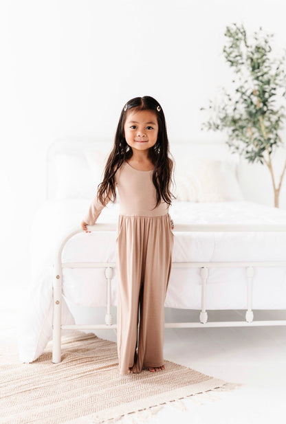 Sand Neutrals Wide Leg Romper