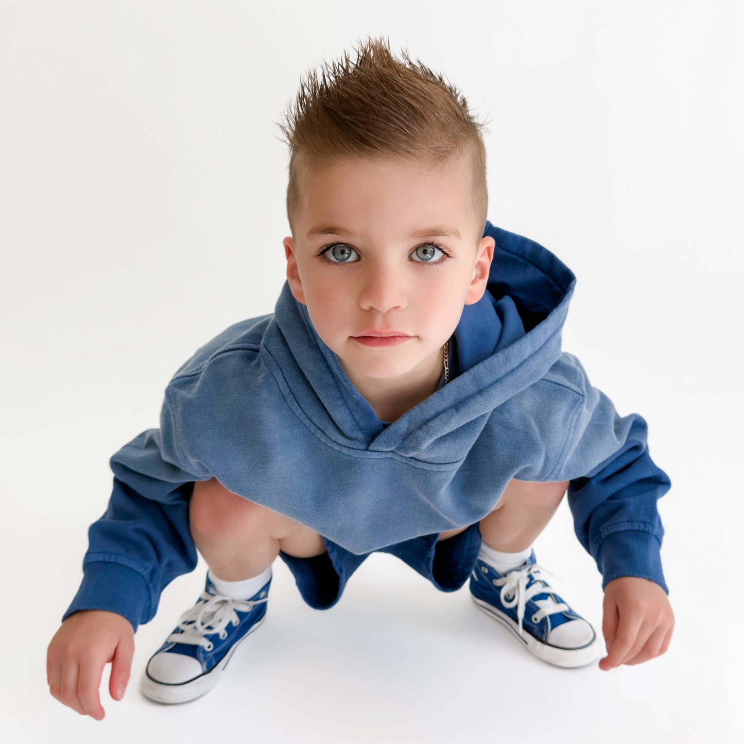 Toddler Sun-Faded Hoodie in COBALT