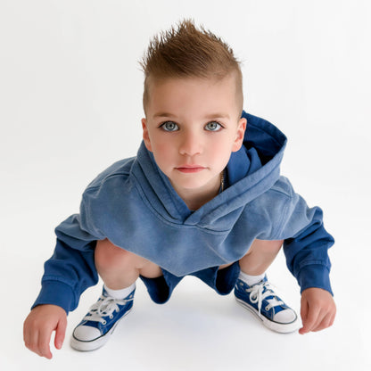 Toddler Sun-Faded Hoodie in COBALT
