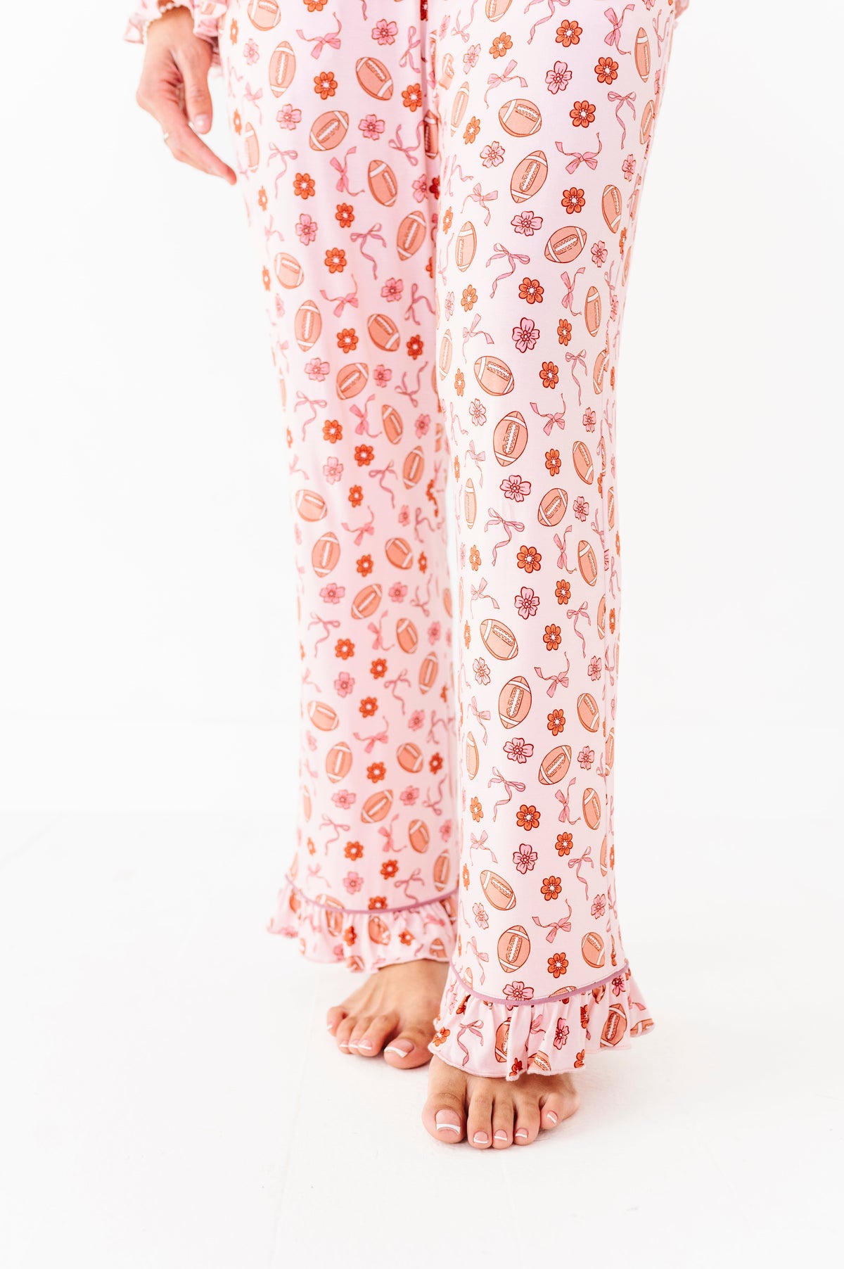 Friday Night Florals Ruffle Adult Button Up Set (EST SHIP TIME 1-2 WEEKS)