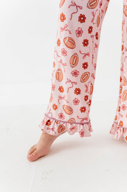 Friday Night Florals Ruffle Button Up Set (EST SHIP TIME 1-2 WEEKS)