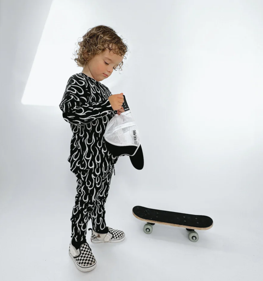 Organic Ribbed Set- Fuego