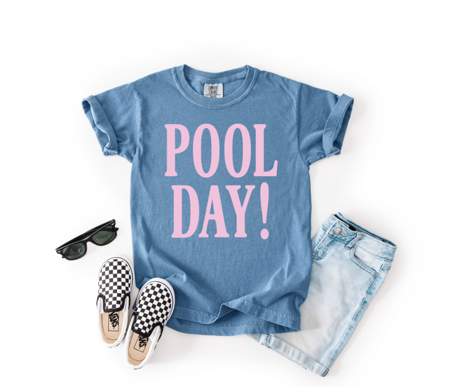 Pool Day! Girls + Boys Kids Tee