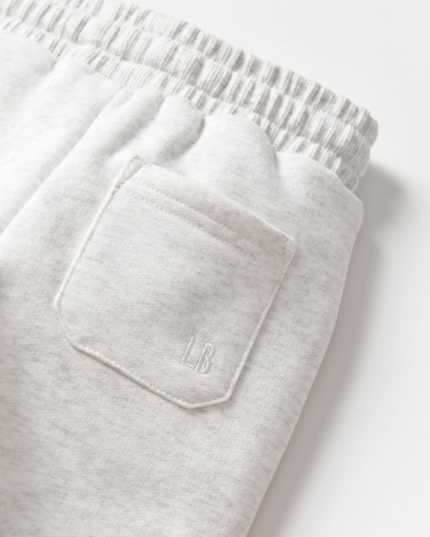 Happy Day Elevated Sweatpant - Light Heather Grey