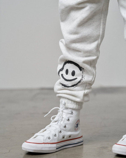 Happy Day Elevated Sweatpant - Light Heather Grey