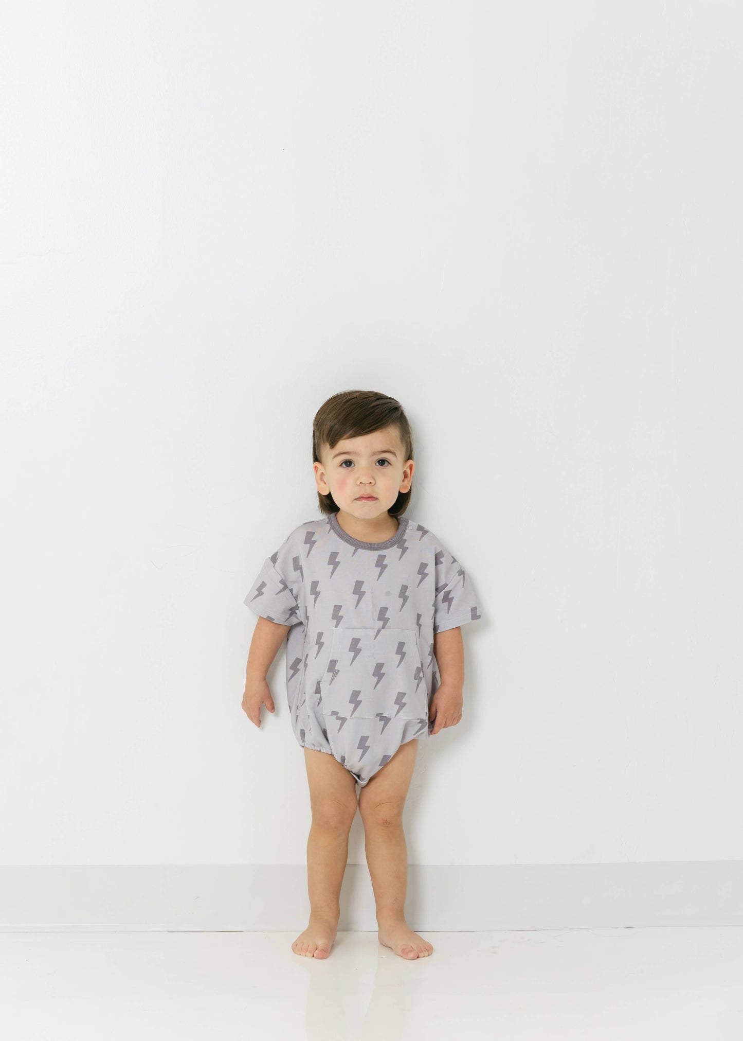 Lightning Bolt | Terry Short Sleeve Romper