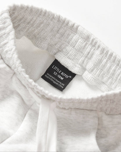 Happy Day Elevated Sweatpant - Light Heather Grey