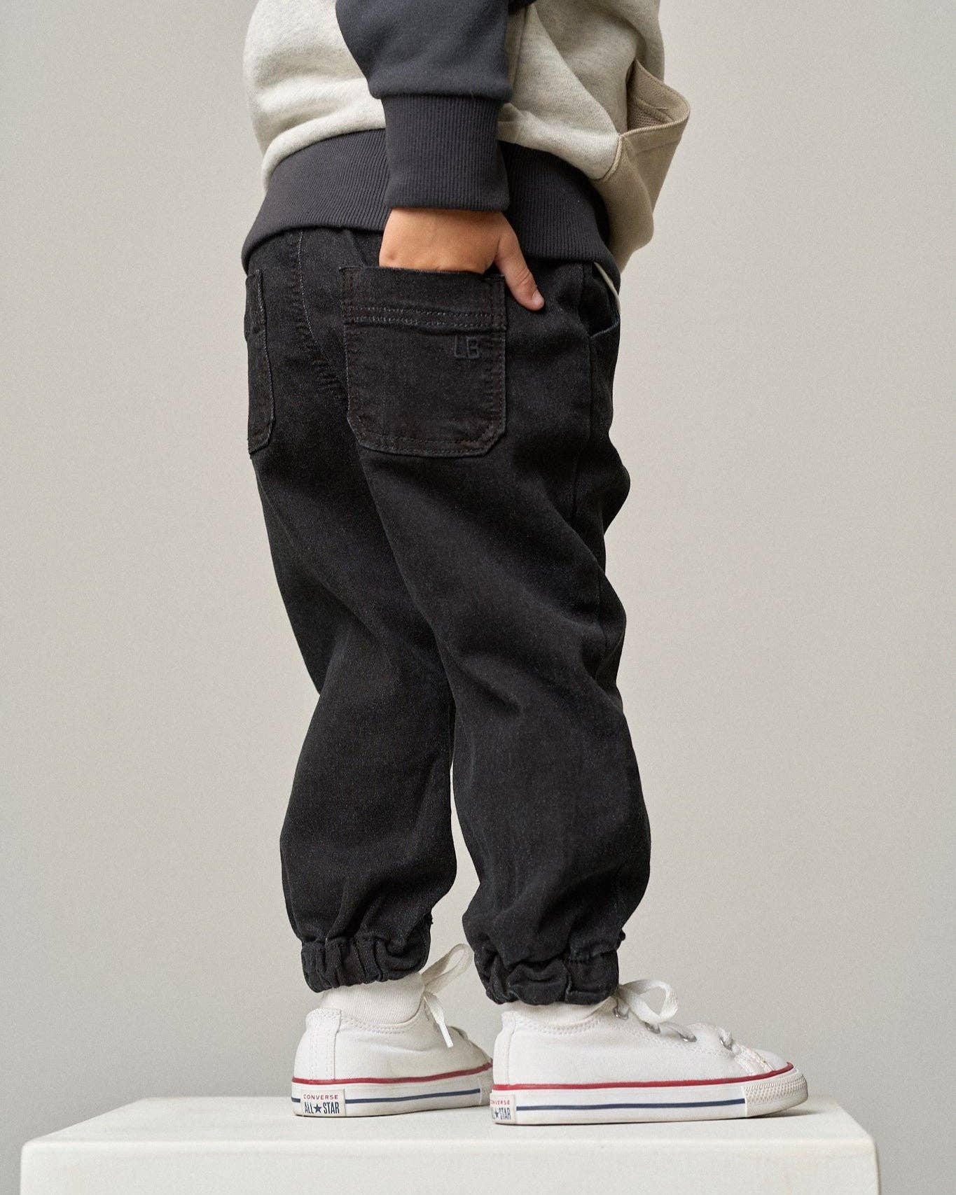 Denim Jogger - Black