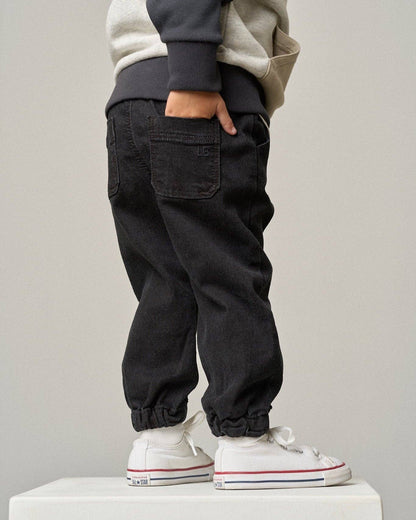Denim Jogger - Black
