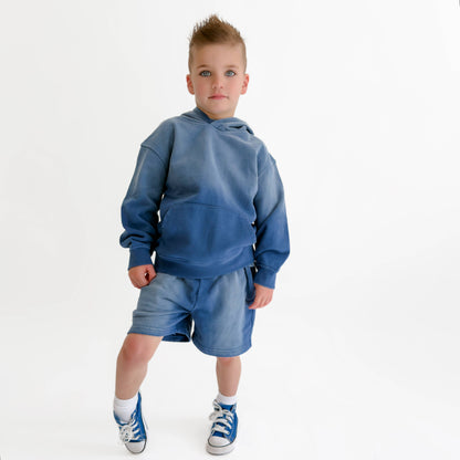 Toddler Sun-Faded Hoodie in COBALT